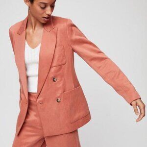 Aritzia Wilfred Double Breasted Remie Blazer Size 4 Golden Yellow